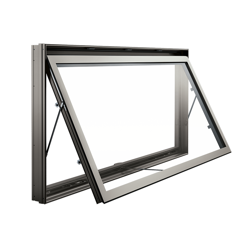 Modern AwningWindow with sleek design hinged at the top offering excellent ventilation and protection from rain while allowing natural light to enter