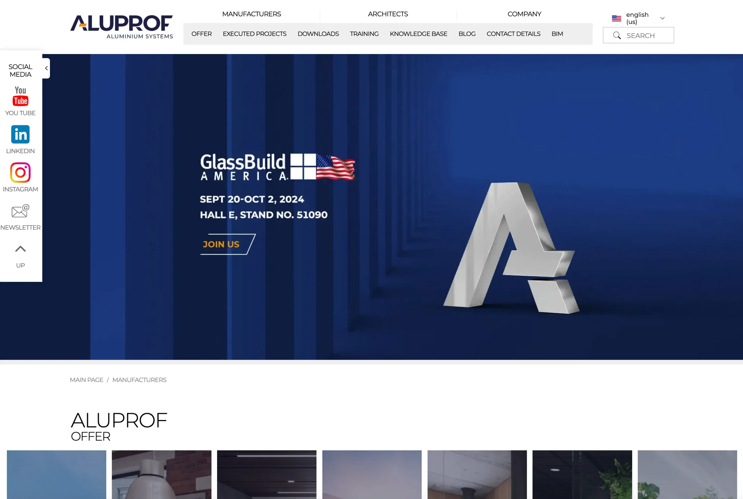 Website von Aluprof SA