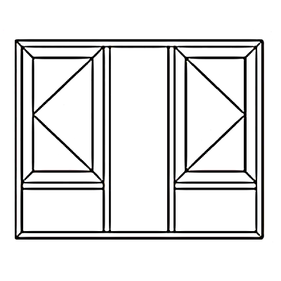 Casement Window with leaves6