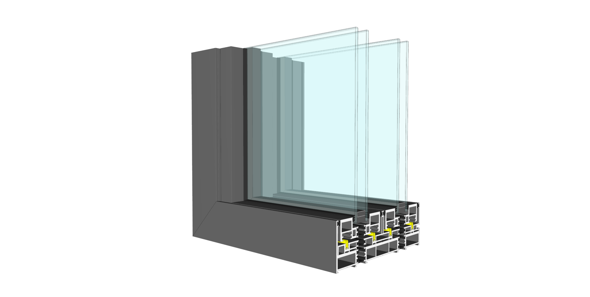 sliding door broken bridge Angle Drawing