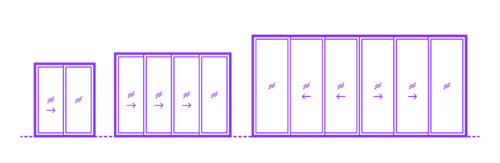 Selecting the right aluminium sliding door size illustration