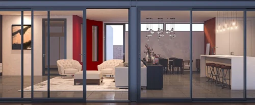 Stylish sliding and pivot aluminum doors for modern interiors