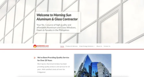 Proveedores de puertas y ventanas de aluminio en Filipinas Morning Sun