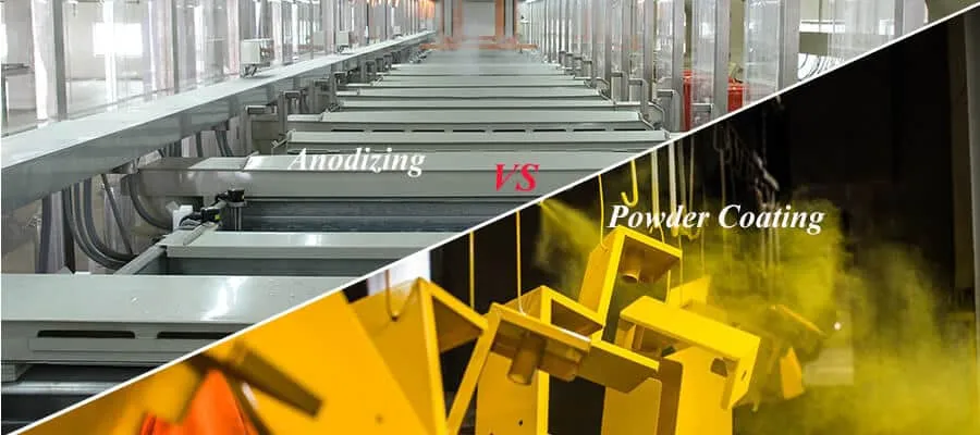 Factory setup for anodizing and powder coating