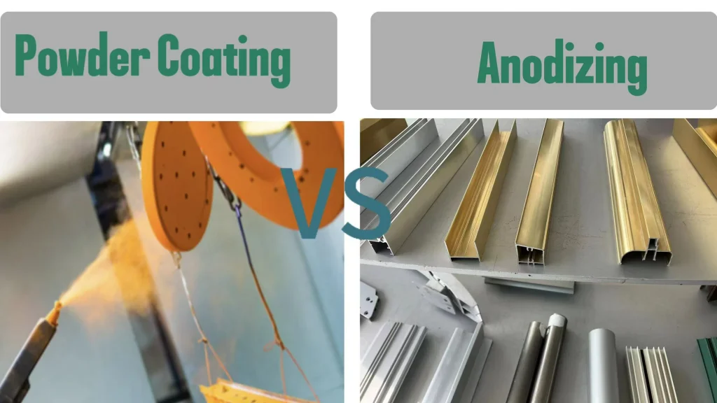 Powder coating vs anodizing process and metal finishes