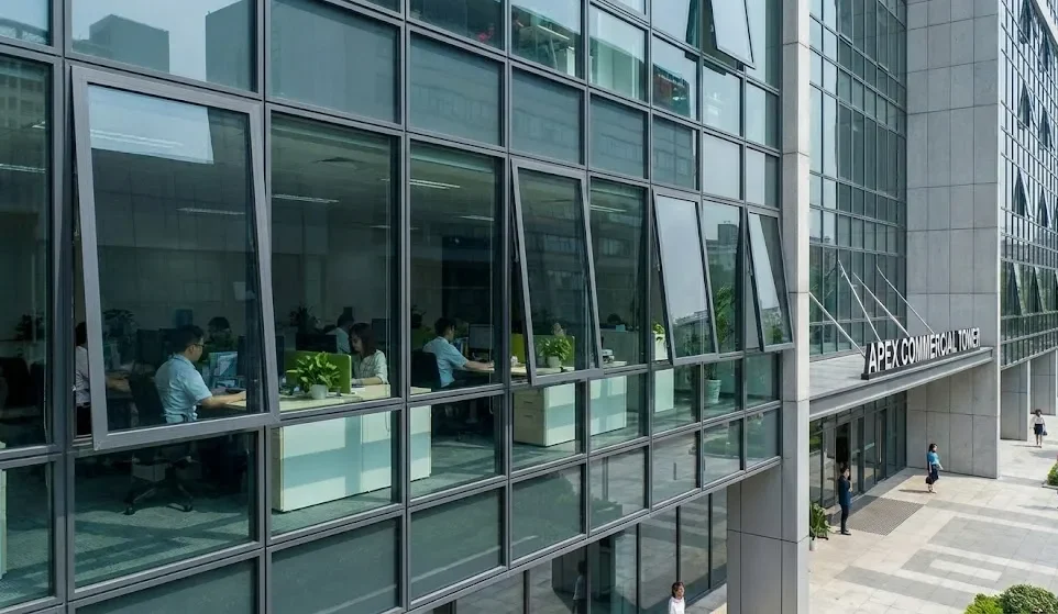 Commercial and Office Aluminum Casement Windows Commercial and Office Aluminum Casement Windows