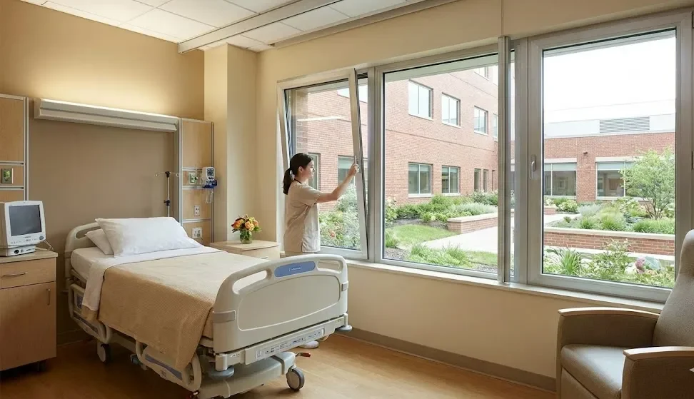 Public Buildings Hospitals Schools的Tilt Turn Aluminum Window