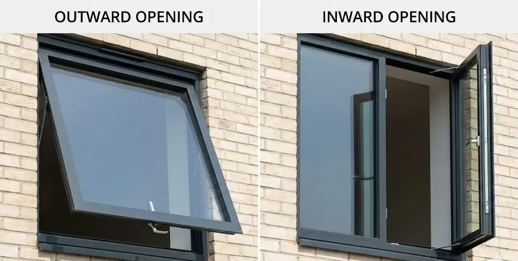 Types of aluminum casement windows Types of aluminum casement windows