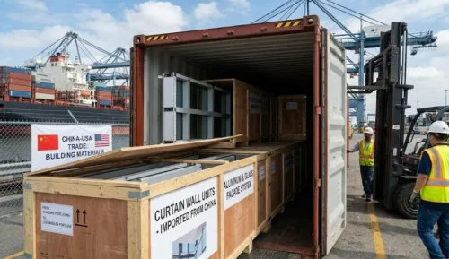 Importing curtain walls from China