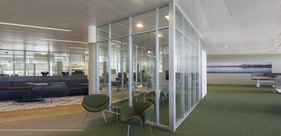 Mampara divisoria industrial de vidrio Serie B 50