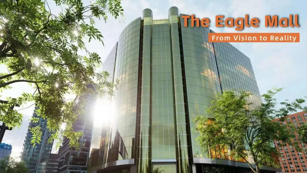 The Eagle Mall curtain wall faca