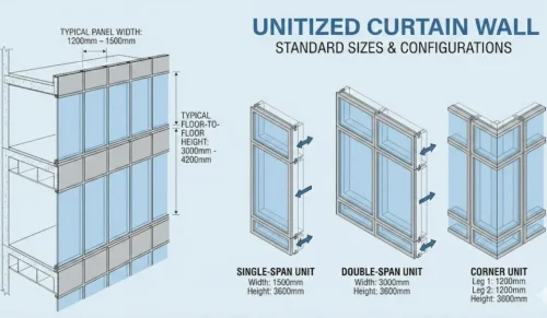 Unitized Curtain Wall Standard Sizes