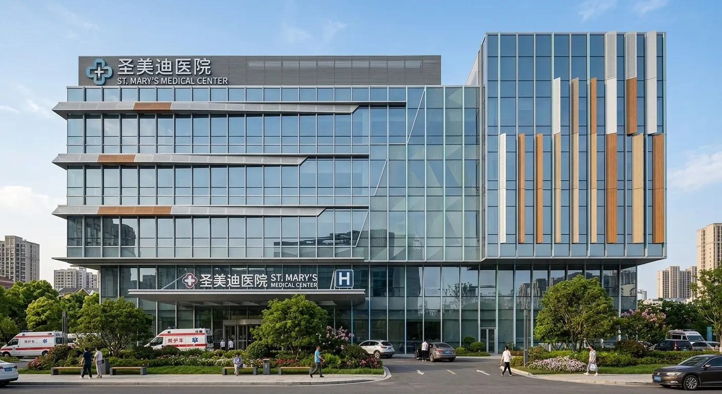 병원 건물 커튼월