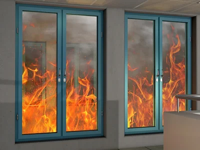 Vidrio resistente al fuego